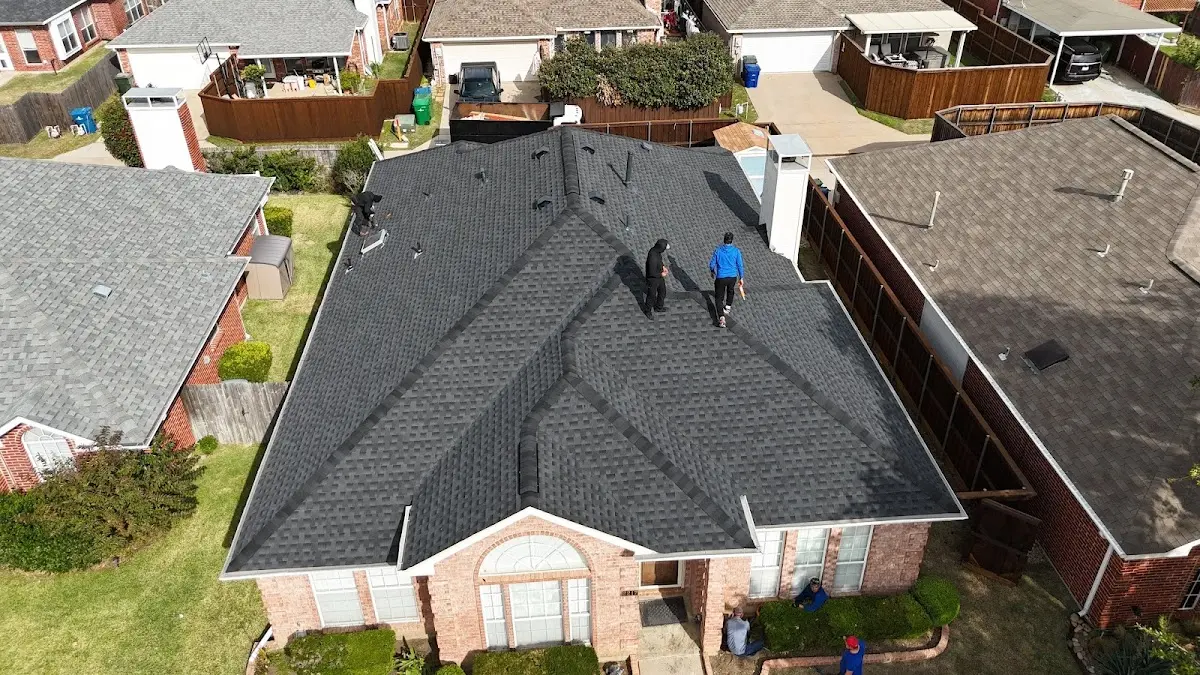 Slate & Tile Roof Repair work in progress on a Urbana property